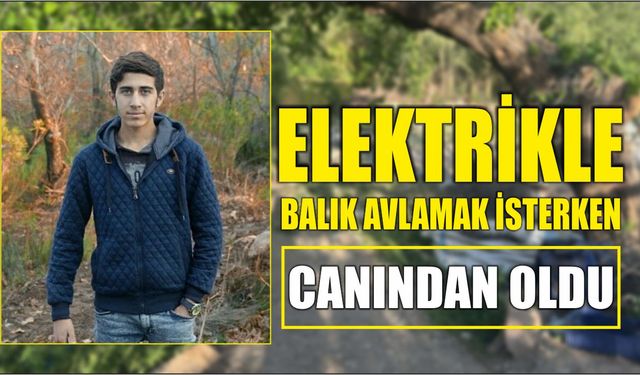 Elektrikle balık avlamak isterken canından oldu
