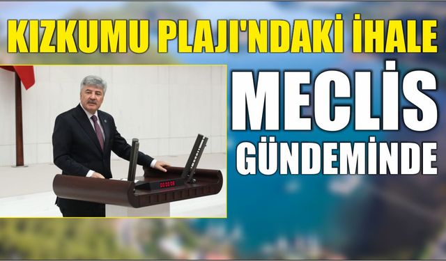 Kızkumu Plajı’ndaki İhale Meclis Gündeminde