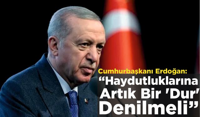 Cumhurbaşkanı Erdoğan: “Haydutluklarına Artık Bir 'Dur' Denilmeli”