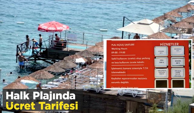 Halk Plajında Ücret Tarifesi