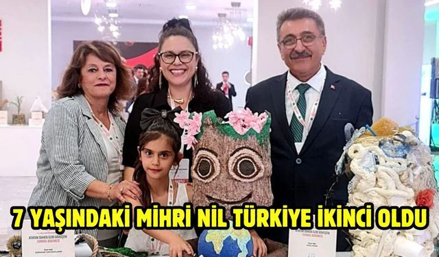 7 yaşındaki Mihri Nil Türkiye ikinci oldu