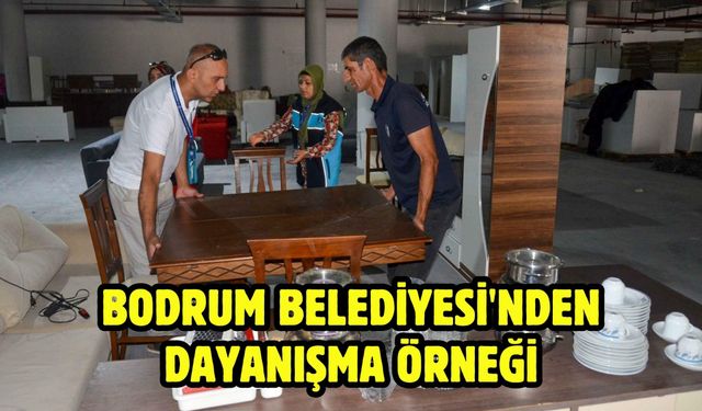 Bodrum Belediyesi'nden dayanışma örneği