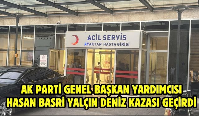 AK Parti Genel Başkan Yardımcısı Hasan Basri Yalçın deniz kazası geçirdi