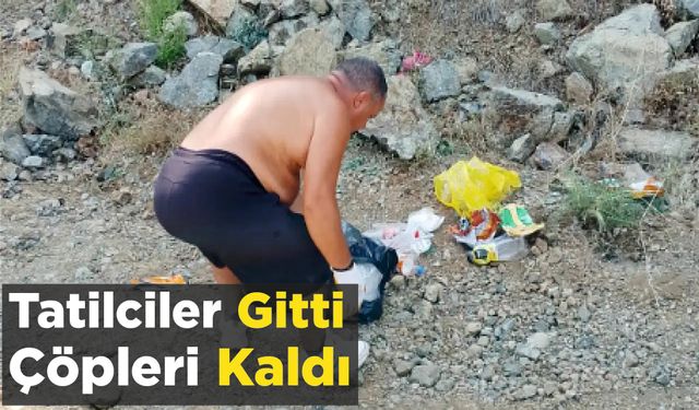 Tatilciler Gitti Çöpleri Kaldı