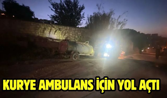 Kurye Ambulans için yol açtı