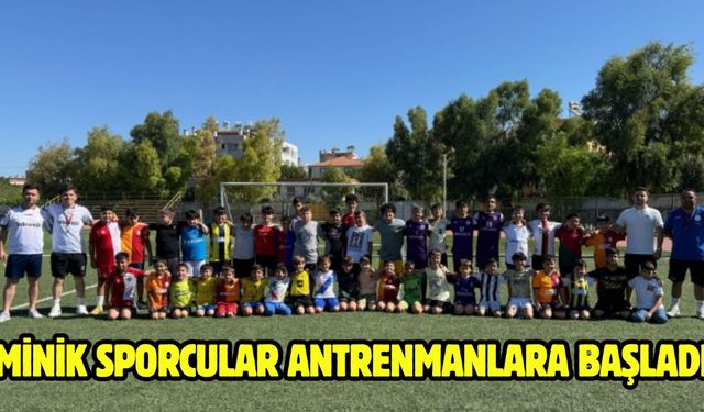 MİNİK SPORCULAR ANTRENMANLARA BAŞLADI