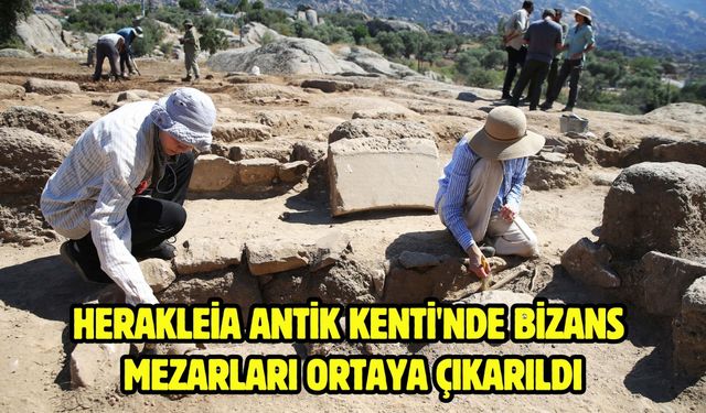 Herakleia Antik Kenti'nde Bizans mezarları ortaya çıkarıldı
