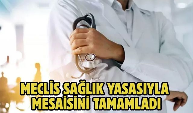 MECLİS SAĞLIK YASASIYLA MESAİSİNİ TAMAMLADI