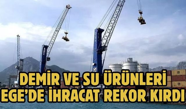 DEMİR VE SU ÜRÜNLERİ EGE’DE İHRACAT REKOR KIRDI