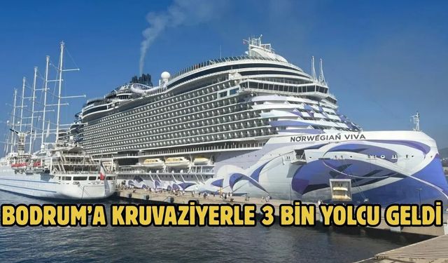 Bodrum’a kruvaziyerle 3 bin yolcu geldi