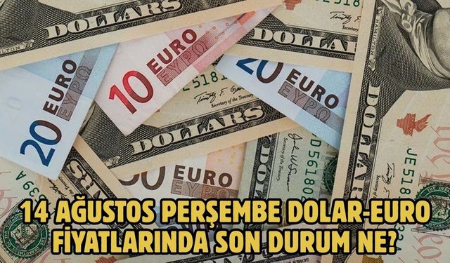 14 AĞUSTOS PERŞEMBE DOLAR-EURO FİYATLARINDA SON DURUM NE?
