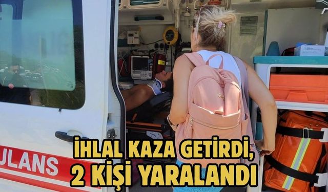 İhlal Kaza Getirdi, 2 Kişi Yaralandı
