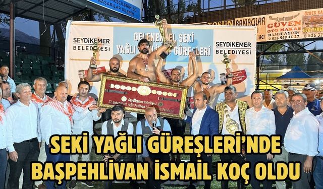 Seki Yağlı Güreşleri’nde Başpehlivan İsmail Koç oldu