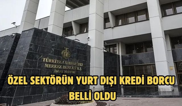 Özel sektörün yurt dışı kredi borcu belli oldu