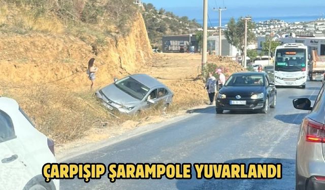 Çarpışıp Şarampole Yuvarlandı