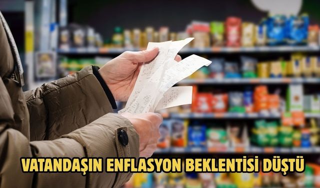 Vatandaşın enflasyon beklentisi düştü