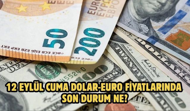 12 EYLÜL CUMA DOLAR-EURO FİYATLARINDA SON DURUM NE?