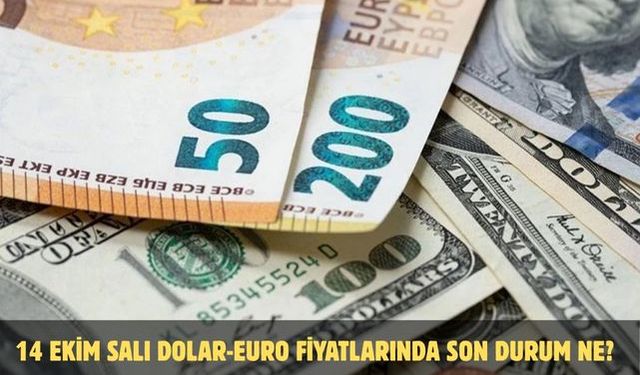 14 EKİM SALI DOLAR-EURO FİYATLARINDA SON DURUM NE?