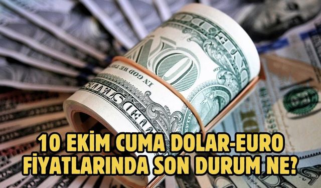 10 EKİM CUMA DOLAR-EURO FİYATLARINDA SON DURUM NE?