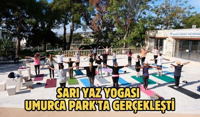 Sarı Yaz Yogası Umurca Park'ta gerçekleşti