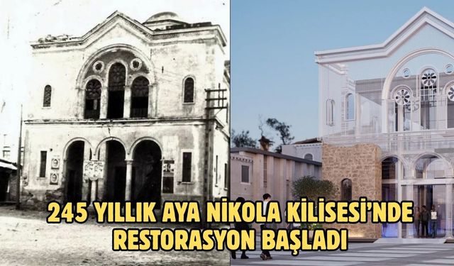 245 yıllık Aya Nikola Kilisesi’nde restorasyon başladı