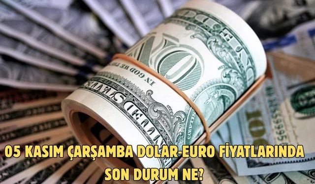 05 KASIM ÇARŞAMBA DOLAR-EURO FİYATLARINDA SON DURUM NE?