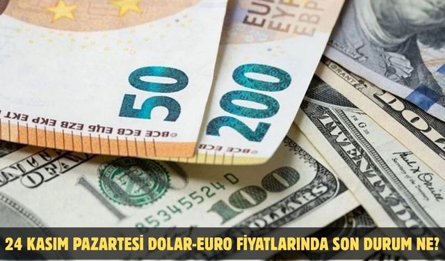 24 KASIM PAZARTESİ DOLAR-EURO FİYATLARINDA SON DURUM NE?