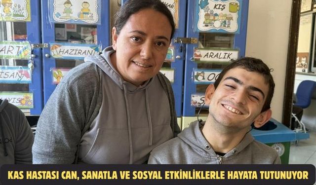 Kas hastası Can, sanatla ve sosyal etkinliklerle hayata tutunuyor