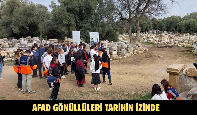 AFAD gönüllüleri tarihin izinde