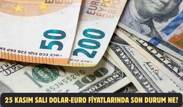 25 KASIM SALI DOLAR-EURO FİYATLARINDA SON DURUM NE?