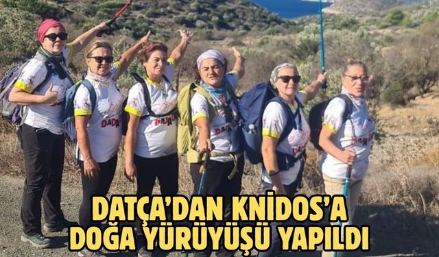Datça’dan Knidos’a doğa yürüyüşü yapıldı