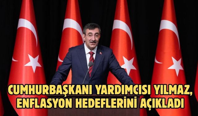 Cumhurbaşkanı Yardımcısı Yılmaz, enflasyon hedeflerini açıkladı