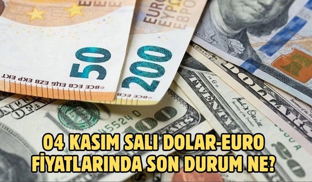 04 KASIM SALI DOLAR-EURO FİYATLARINDA SON DURUM NE?