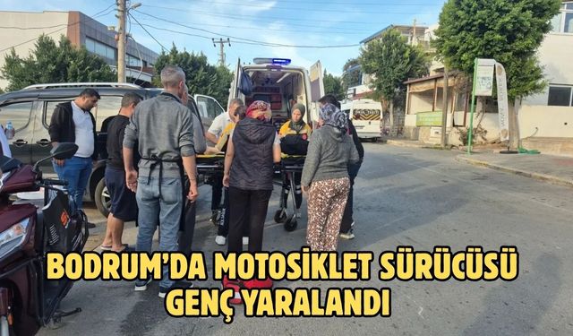 Bodrum’da Motosiklet Sürücüsü Genç Yaralandı