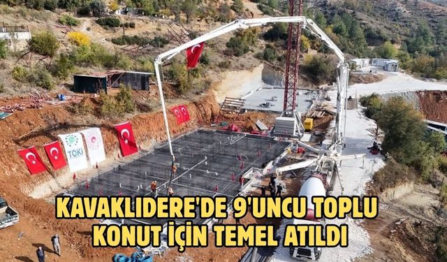 Kavaklıdere'de 9'uncu toplu konut için temel atıldı