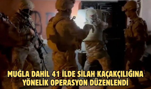 Muğla dahil 41 ilde silah kaçakçılığına yönelik operasyon düzenlendi