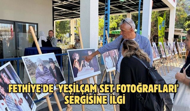 Fethiye'de 'Yeşilçam set fotoğrafları' sergisine ilgi