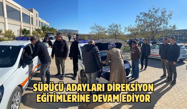 Sürücü adayları direksiyon eğitimlerine devam ediyor