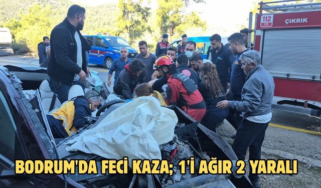 Bodrum'da feci kaza; 1'i ağır 2 yaralı