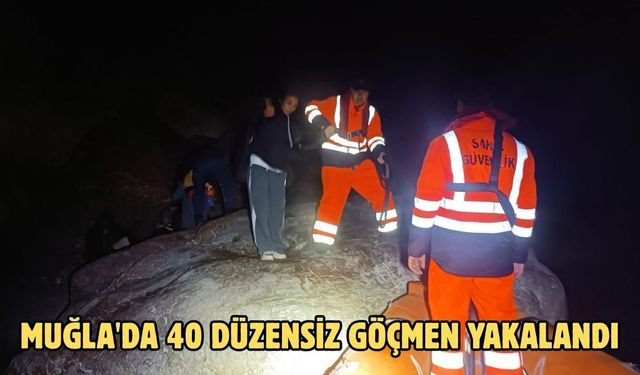 Muğla'da 40 düzensiz göçmen yakalandı