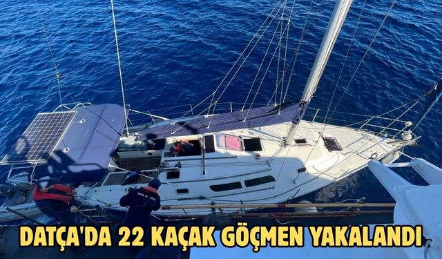 Datça'da 22 kaçak göçmen yakalandı