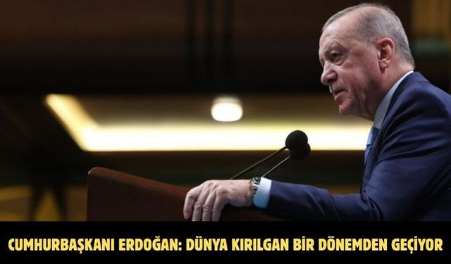 Cumhurbaşkanı Erdoğan: Dünya  kırılgan bir dönemden geçiyor