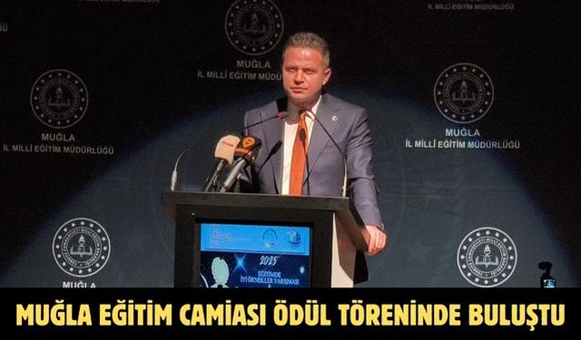 Muğla eğitim camiası ödül töreninde buluştu