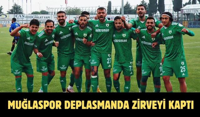 Muğlaspor deplasmanda zirveyi kaptı