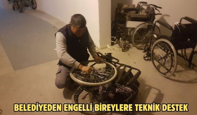 Belediyeden engelli bireylere teknik destek