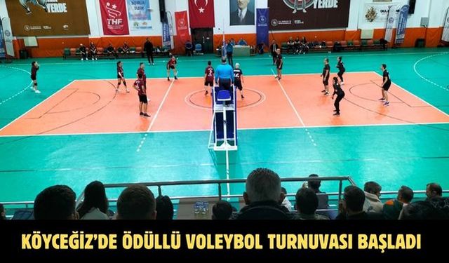 Köyceğiz’de ödüllü Voleybol Turnuvası başladı