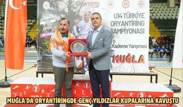 Muğla'da oryantiringde genç yıldızlar kupalarına kavuştu