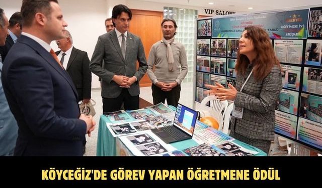 Köyceğiz'de görev yapan öğretmene ödül