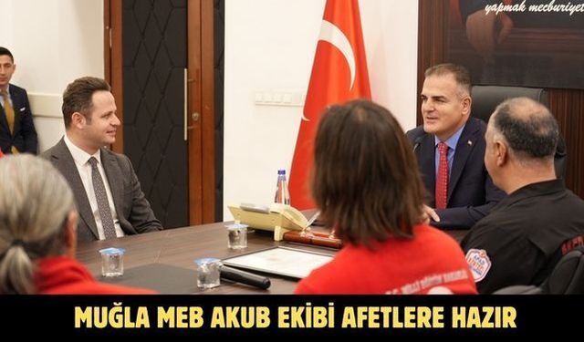 Muğla MEB AKUB ekibi afetlere hazır
