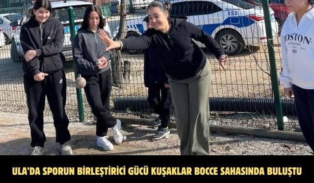 Ula’da sporun birleştirici gücü kuşaklar Bocce sahasında buluştu